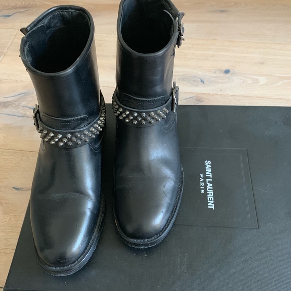 ✨AUTHENTIC✨ Saint Laurent Moto Boot - Picture 1 of 4